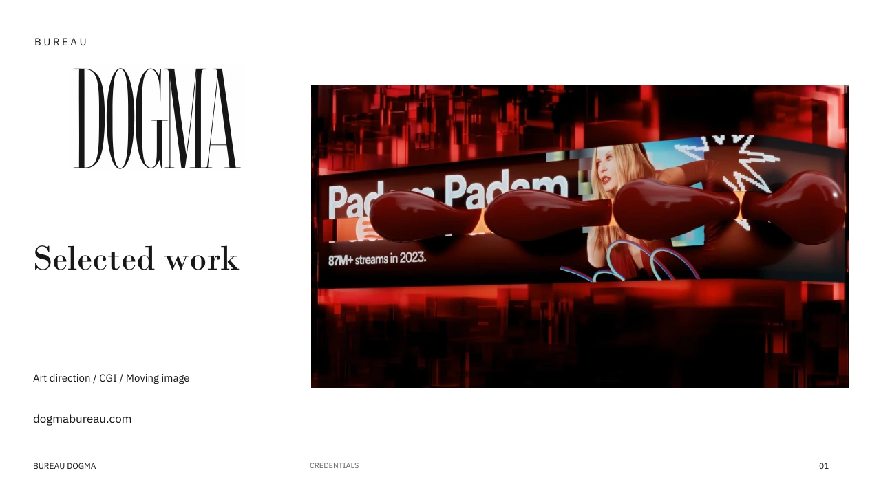 Bureau Dogma selected work portfolio cover
